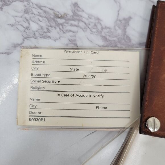 Buxton Brown Leather Card Fan Wallet Buisness Credit Card Holder Vintage - Picture 8 of 11